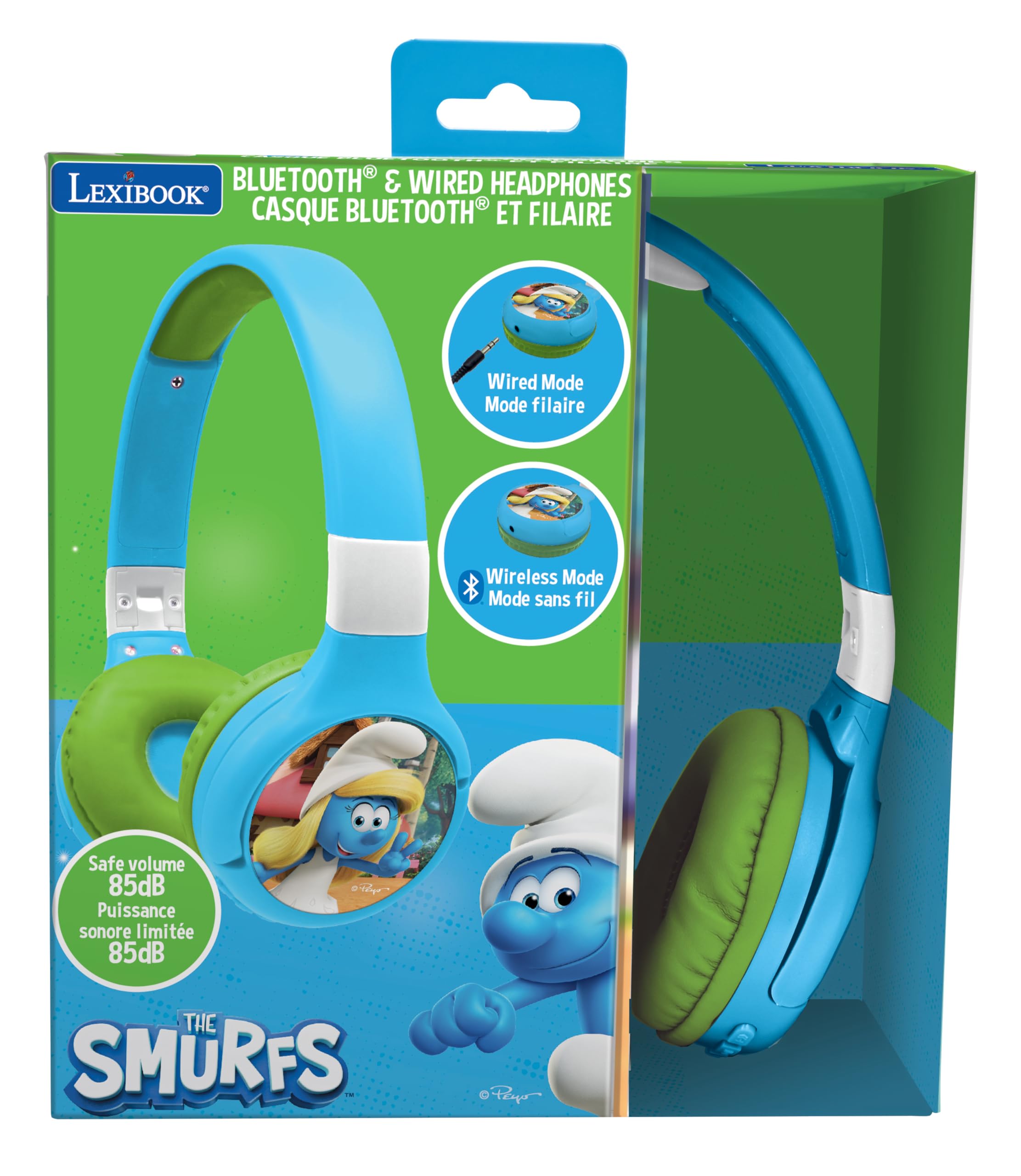 lexibook-los-pitufos-hpbt010sf-auriculares-bluetooth-infantiles image 5