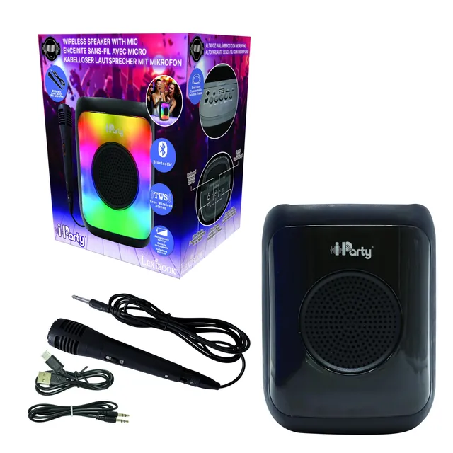 lexibook-iparty-altavoz-bluetooth-k8310-con-micr-fono-y-luces image 1