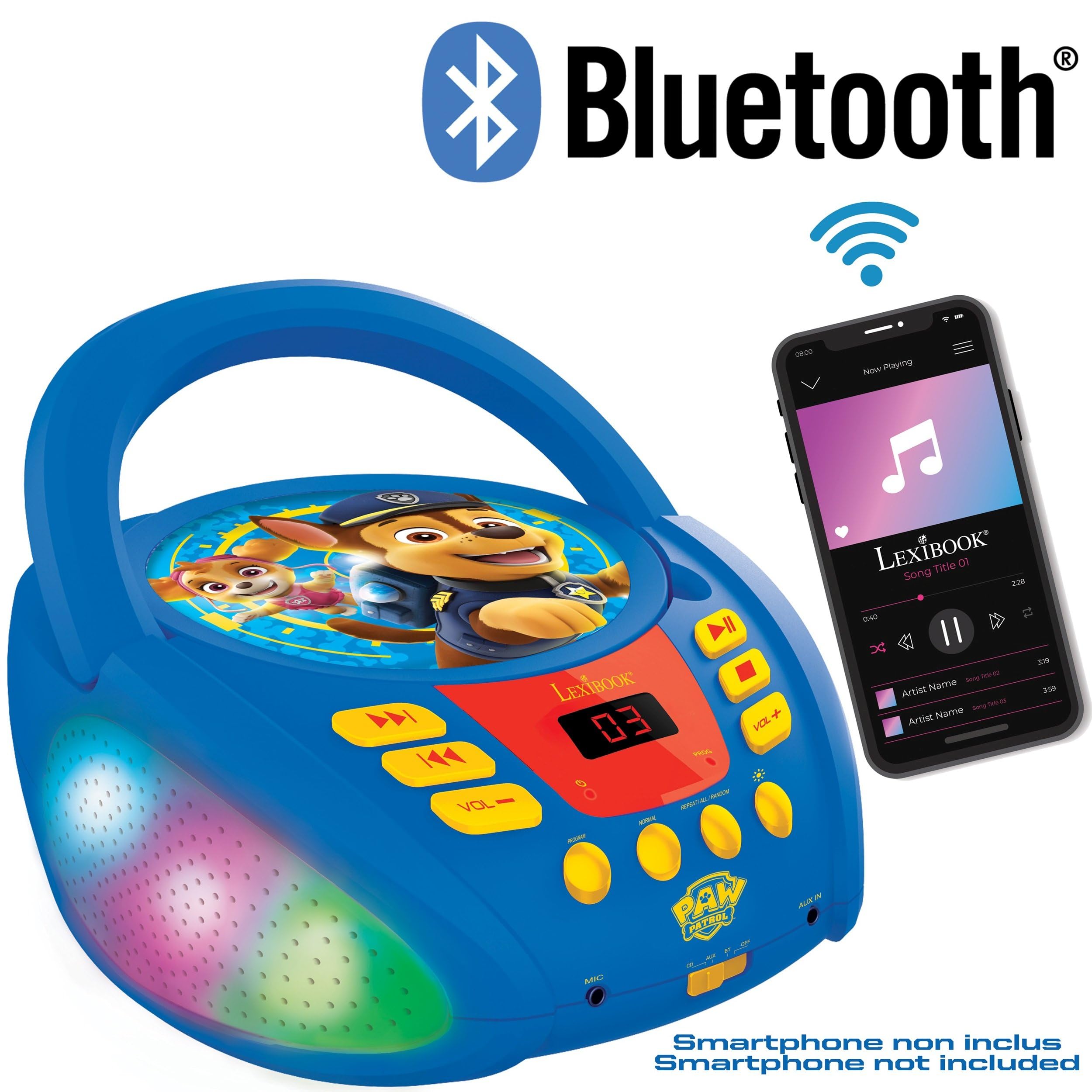 lexibook-patrulla-canina-reproductor-cd-bluetooth-rcd109palxb image 5