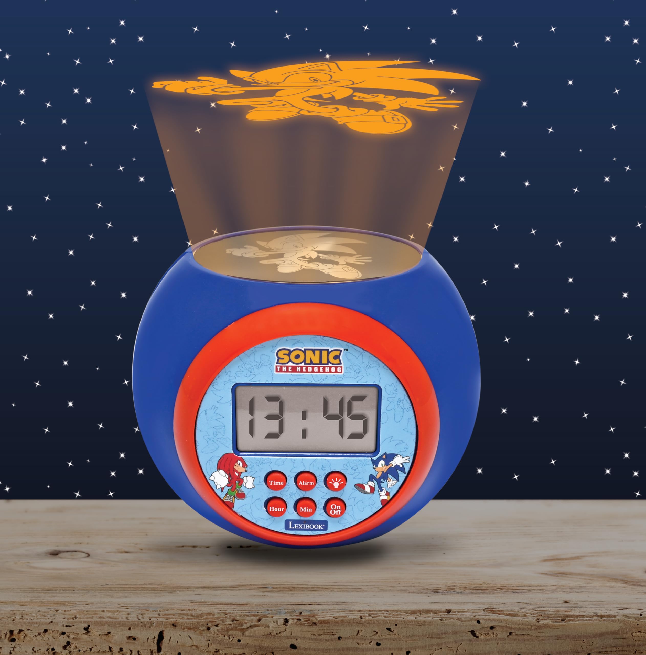 lexibook-sonic-rl977sn-reloj-despertador-proyector-con-luz-nocturna image 6