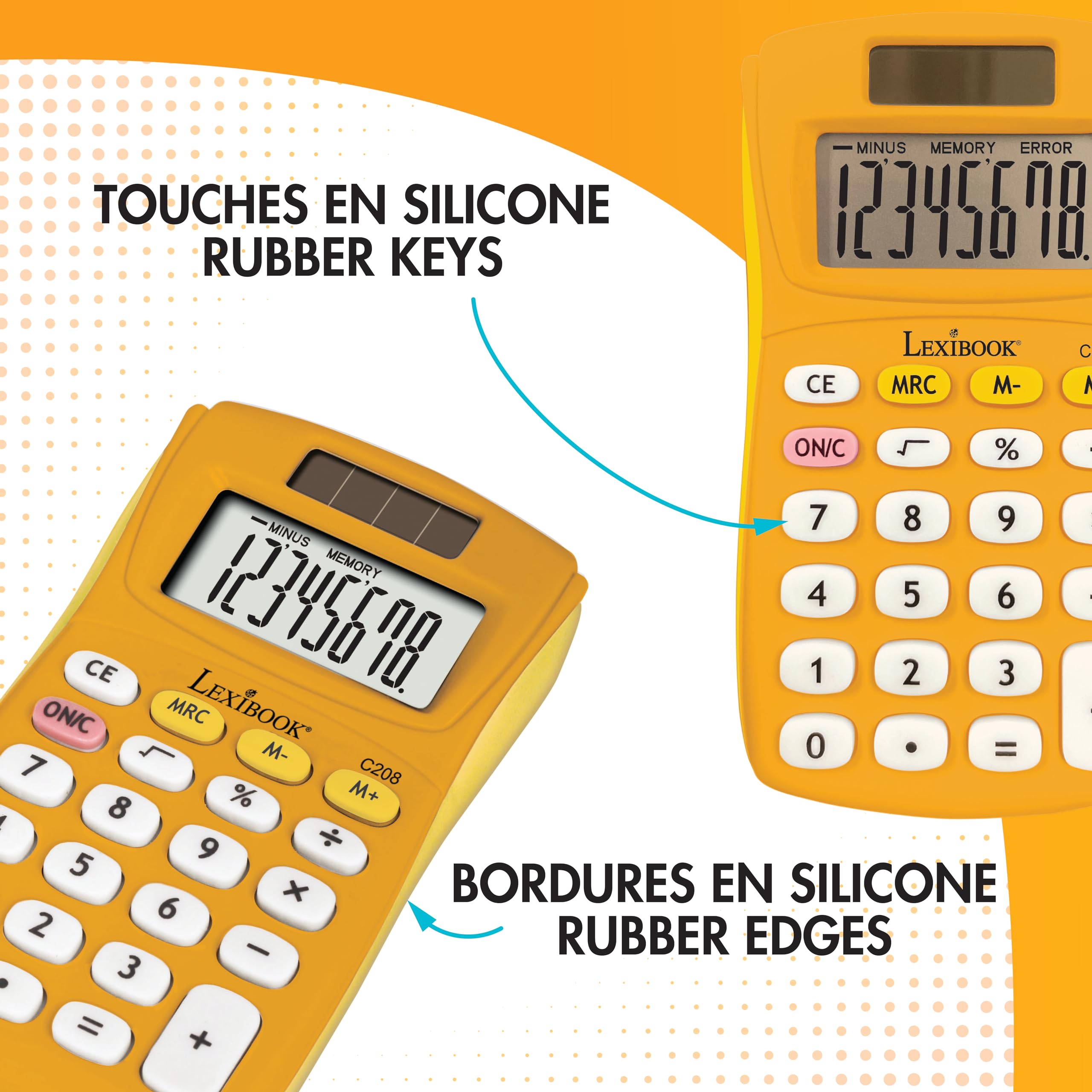 lexibook-fruities-c208d-calculadora-de-bolsillo-8-d-gitos-doble-alimentaci-n image 4