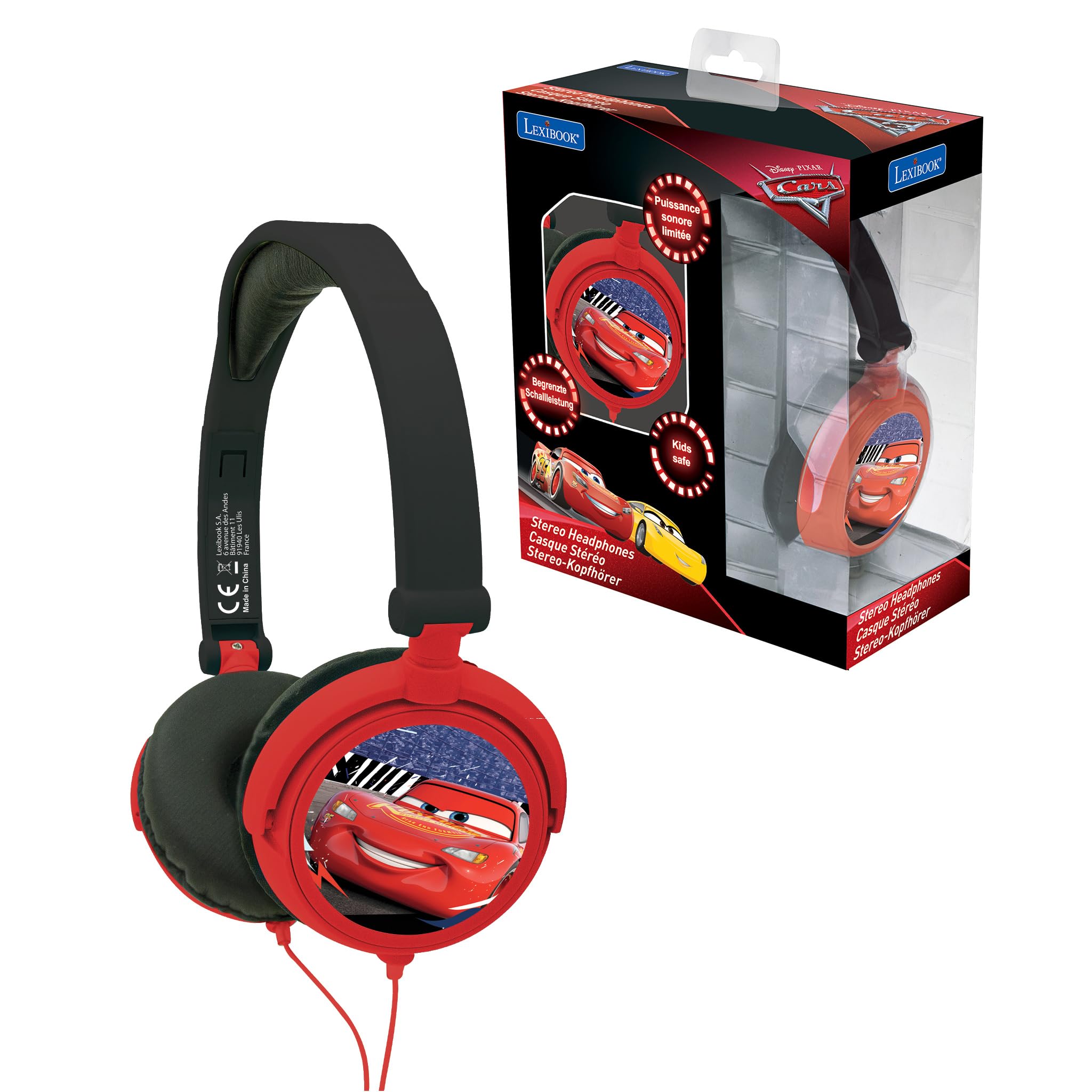 lexibook-auriculares-disney-cars-hp010dc-plegables image 7