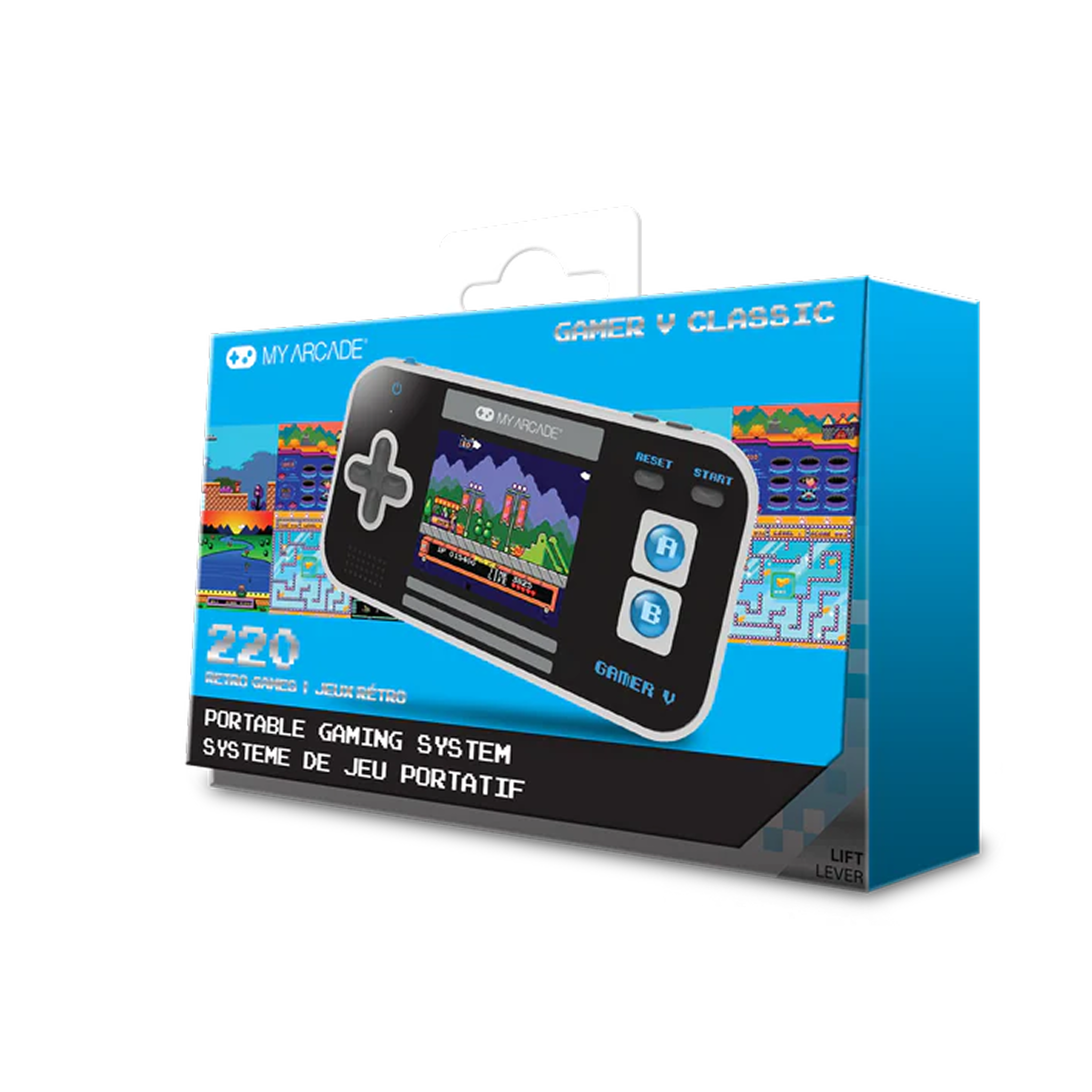 my-arcade-gamer-v-classic-negro-azul-port-til-220-juegos image 4