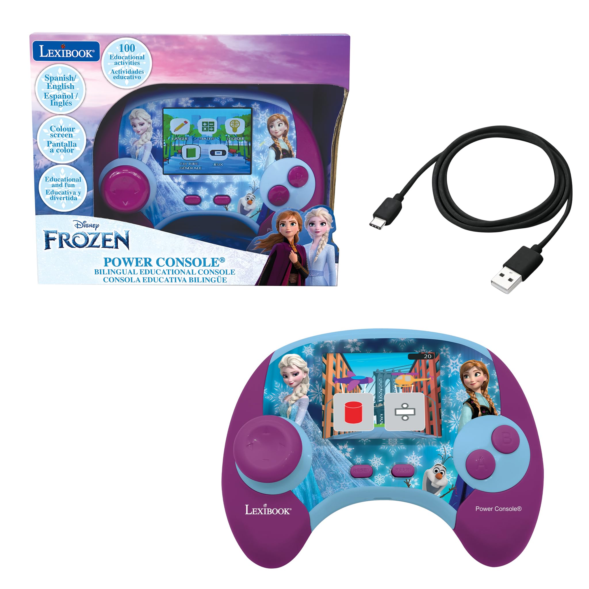 lexibook-disney-frozen-power-console-biling-e-jcg100fzi2 image 1