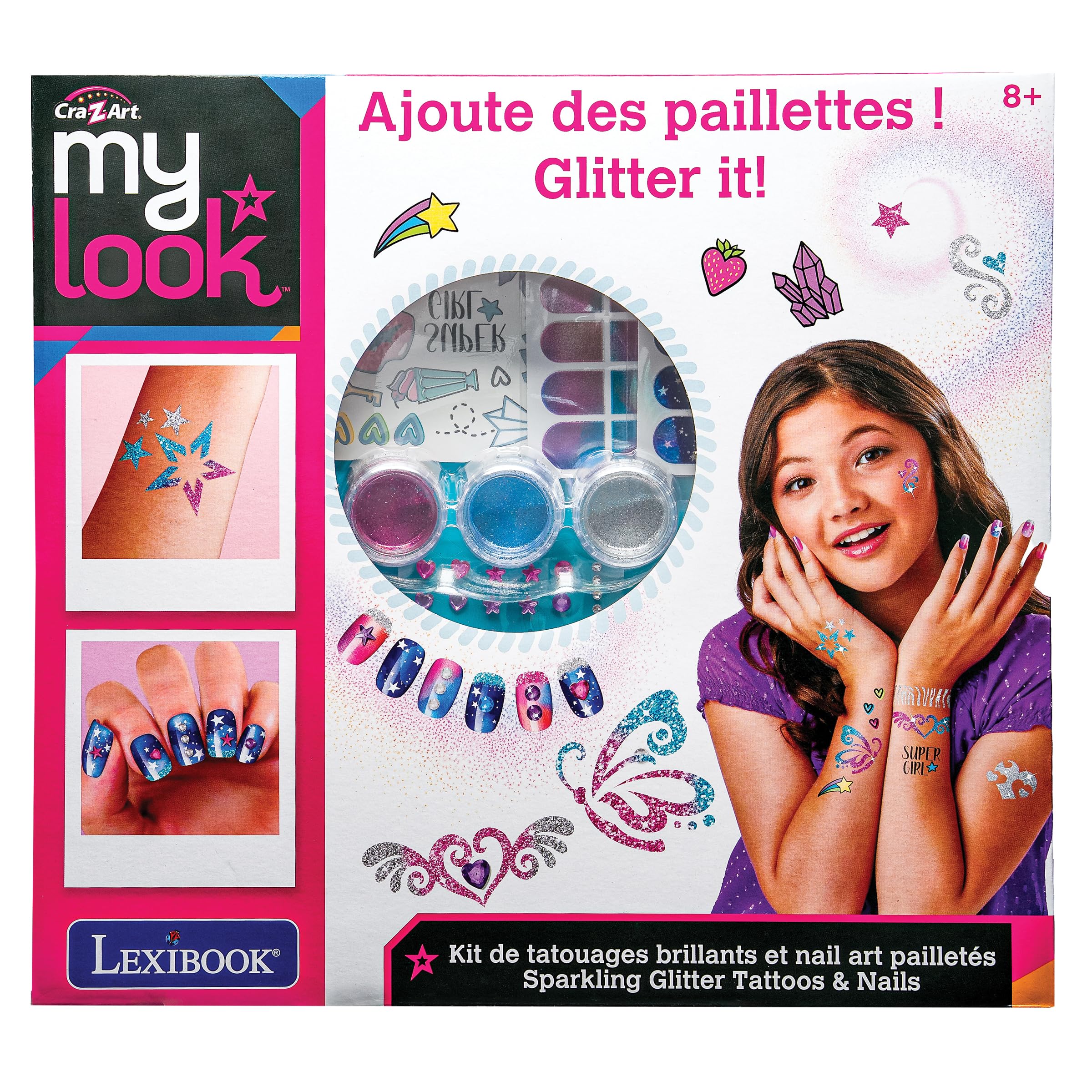 lexibook-kit-de-tatuajes-brillantes-y-arte-de-u-as-crss16 image 5