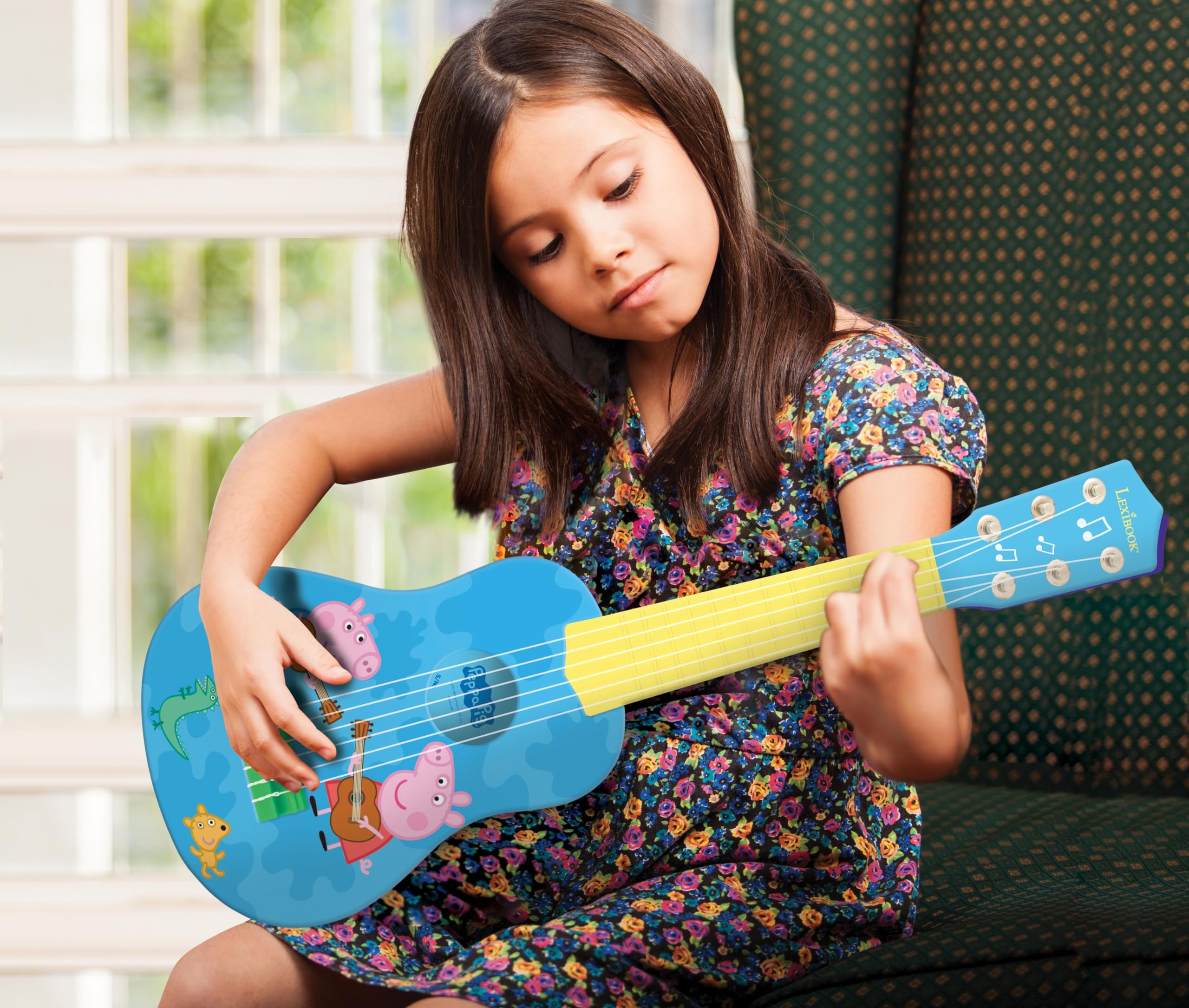 lexibook-k200pplxb-peppa-pig-mi-primera-guitarra-21-6-cuerdas-nailon image 4