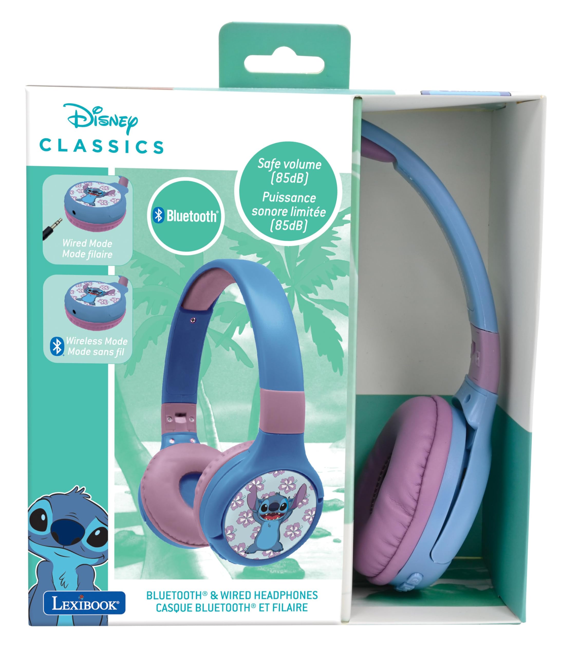 lexibook-stitch-auriculares-bluetooth-hpbt010dlxb-2-en-1 image 6