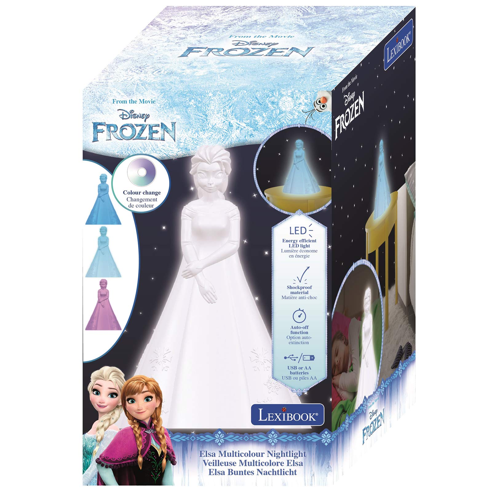 lexibook-disney-frozen-luz-de-noche-elsa-multicolor-nlj110fz image 8