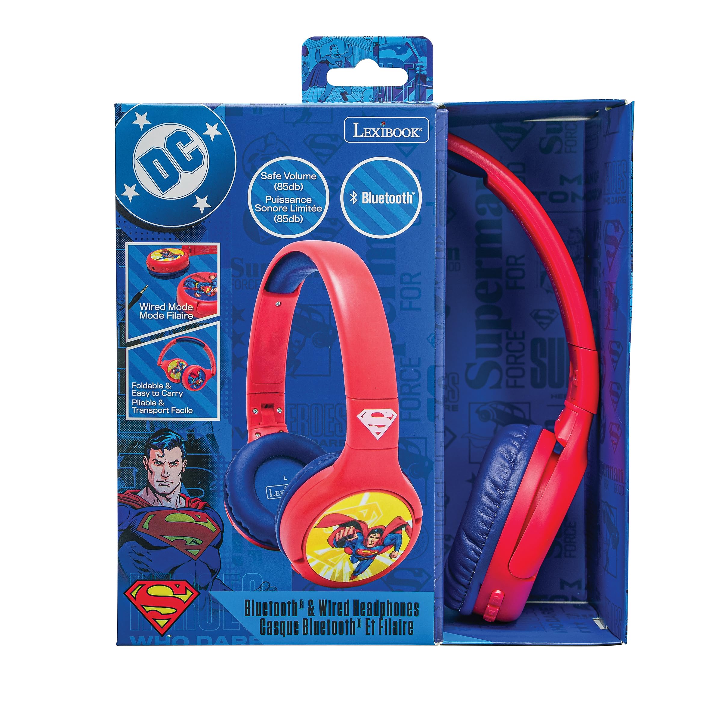 lexibook-superman-auriculares-bluetooth-hpbt010su image 7