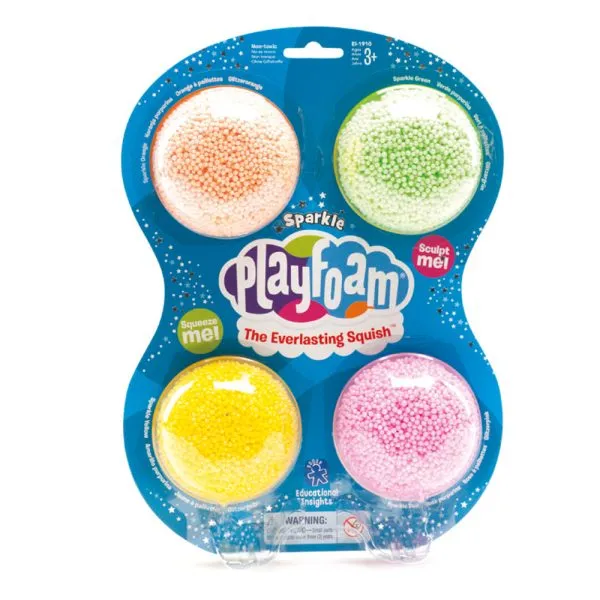 falomir-juegos-playfoam-sparkle-pack-4-masa-moldeable-brillante image 1