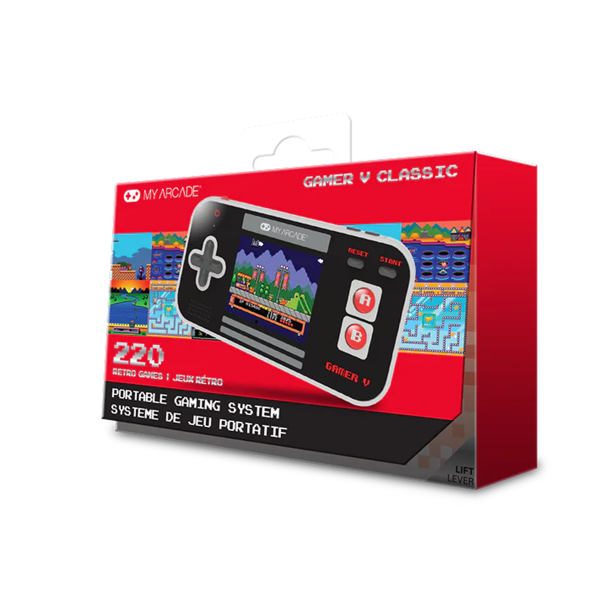 my-arcade-gamer-v-classic-negro-rojo-port-til-220-juegos image 4