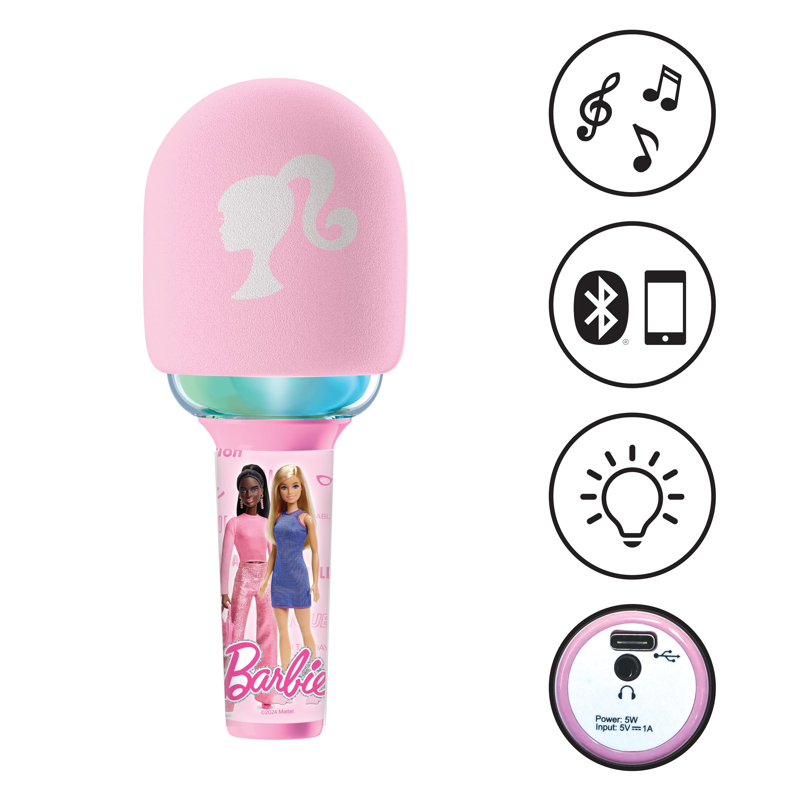 lexibook-barbie-micr-fono-karaoke-inal-mbrico-mic280bb image 2