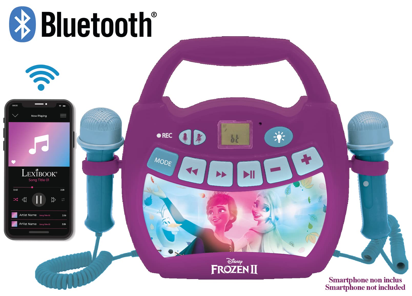 lexibook-frozen-reproductor-karaoke-mp320fzz-con-2-micr-fonos image 4