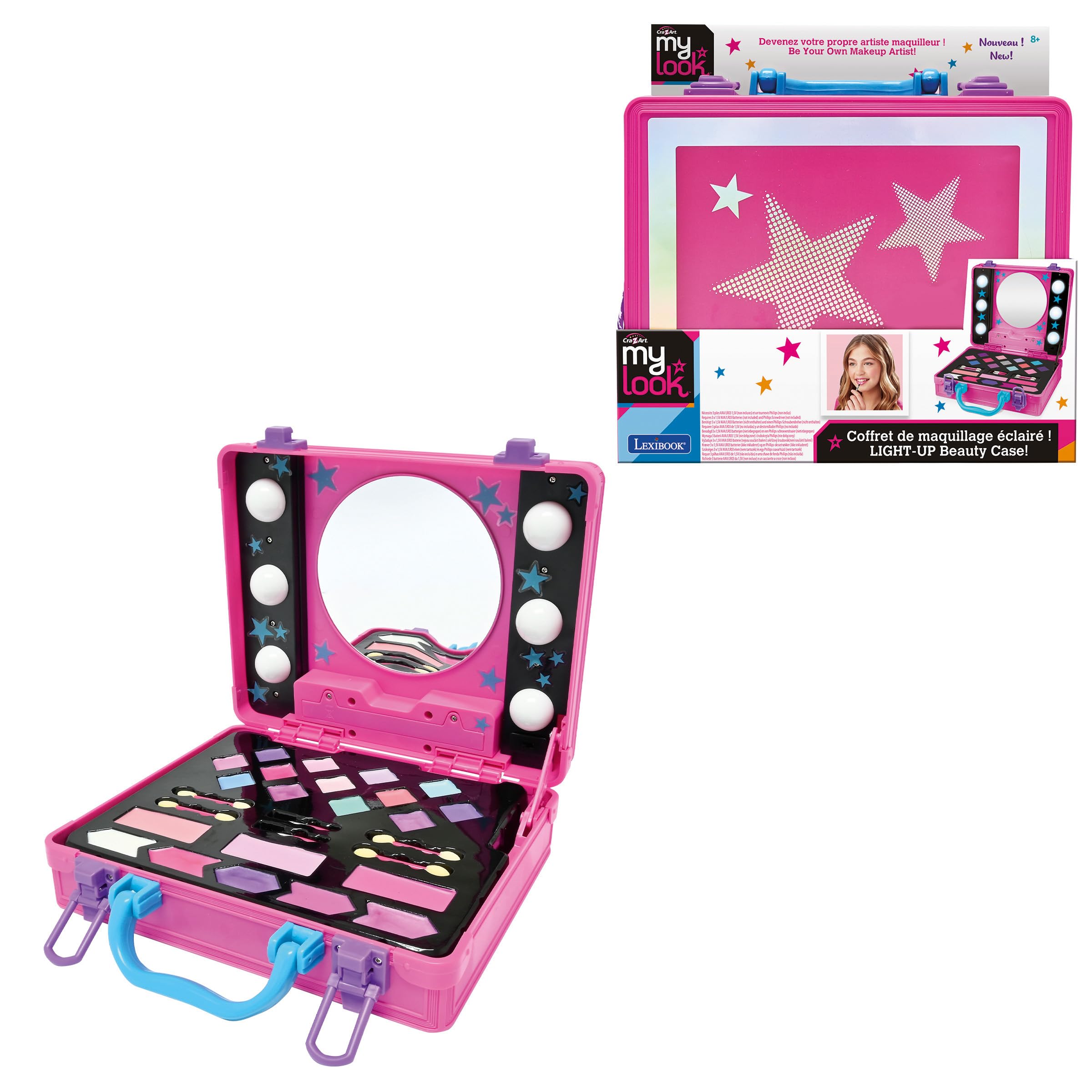 lexibook-crss26-estudio-de-belleza-iluminado-malet-n-maquillaje image 1