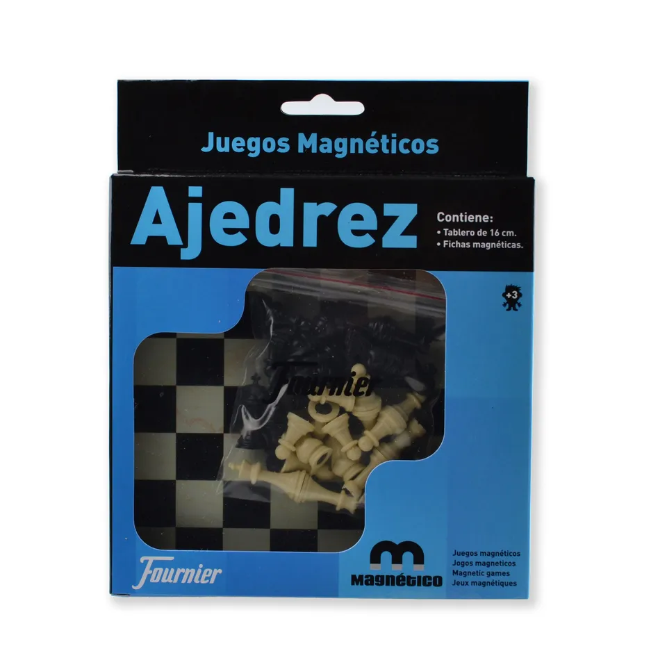 fournier-ajedrez-magn-tico-de-viaje-16x16-cm-2-jugadores image 1