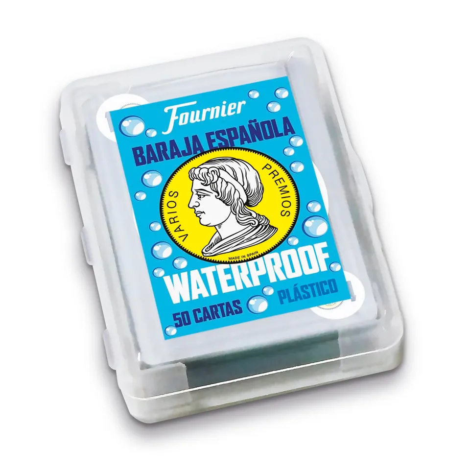 fournier-baraja-espa-ola-waterproof-pl-stico-50-cartas-piscina-y-playa image 1