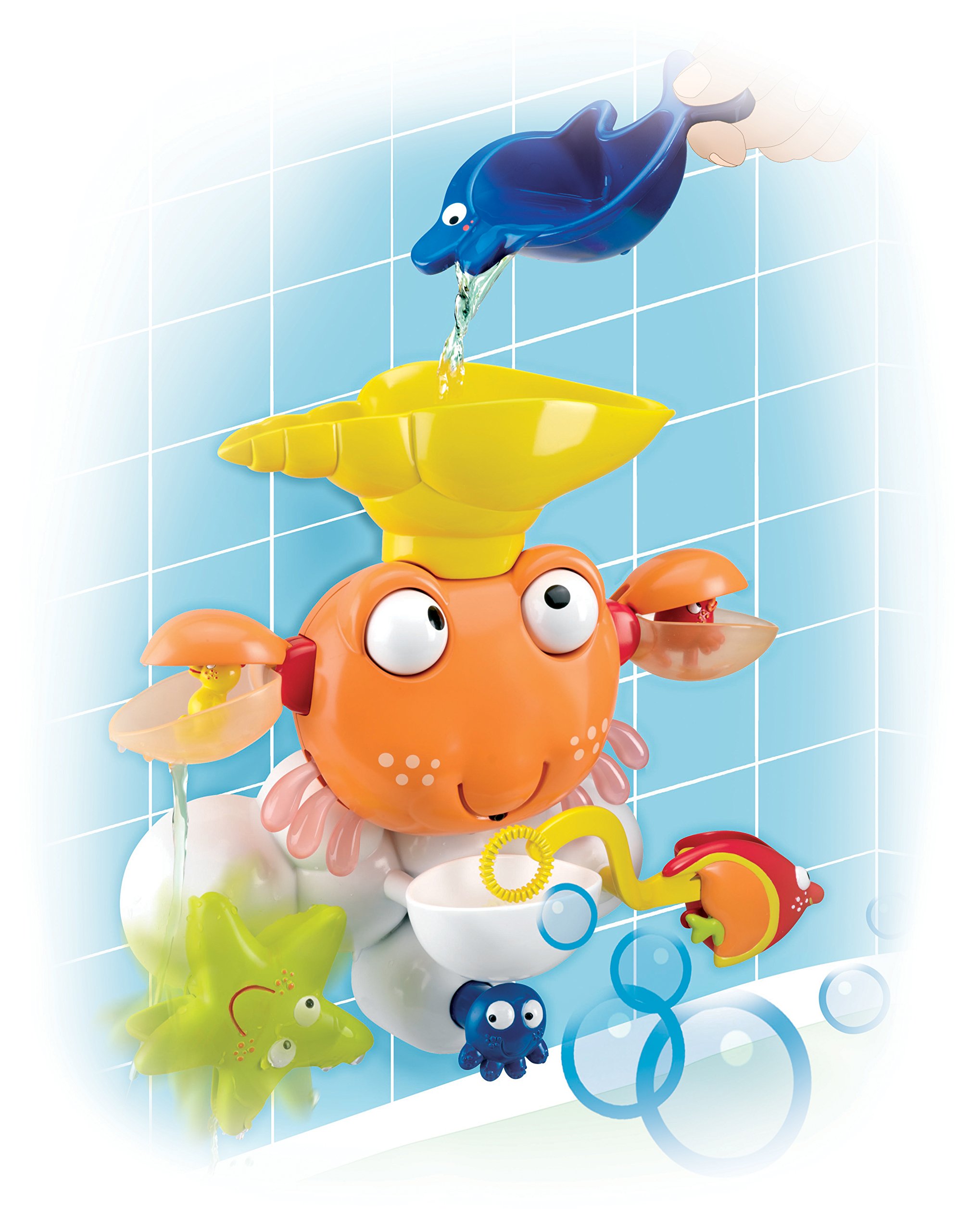lexibook-it025-cangrejo-de-agua-juguete-de-ba-o-naranja-con-ventosas image 8