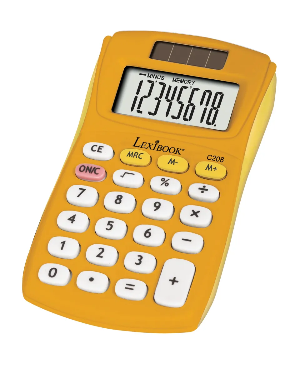 lexibook-fruities-c208d-calculadora-de-bolsillo-8-d-gitos-doble-alimentaci-n image 1