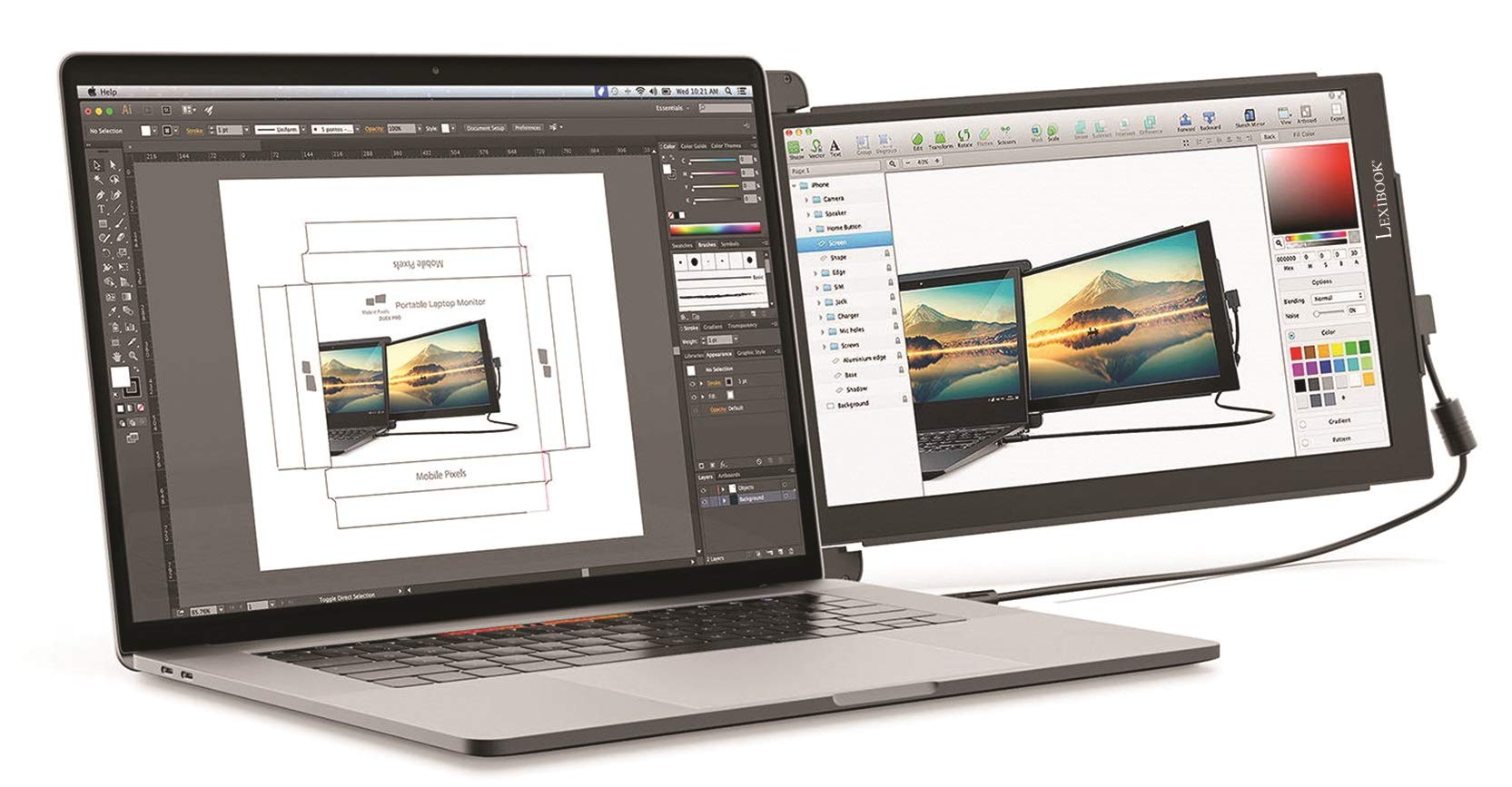 lexibook-x-mobile-pixels-monitor-port-til-trio-max-14-full-hd-triomax image 1