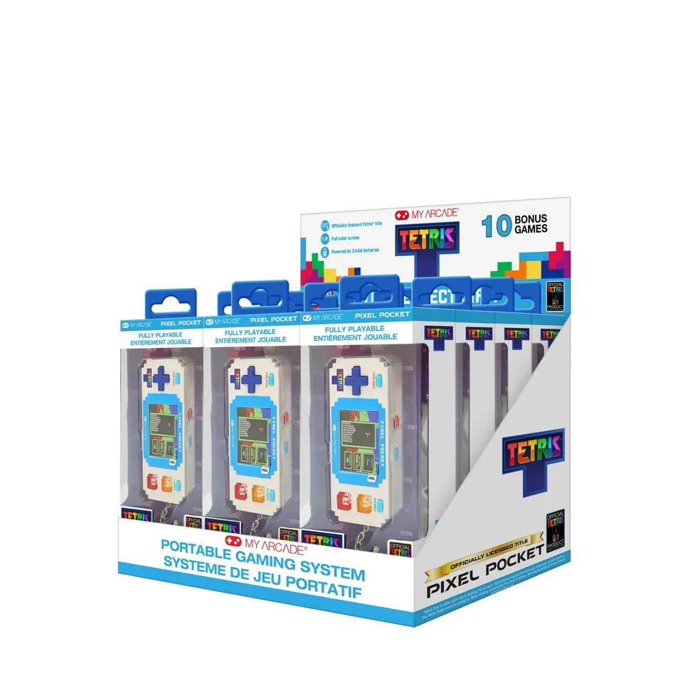 my-arcade-tetris-pixel-pocket-player-11-juegos-en-1-pack-12-unidades image 1