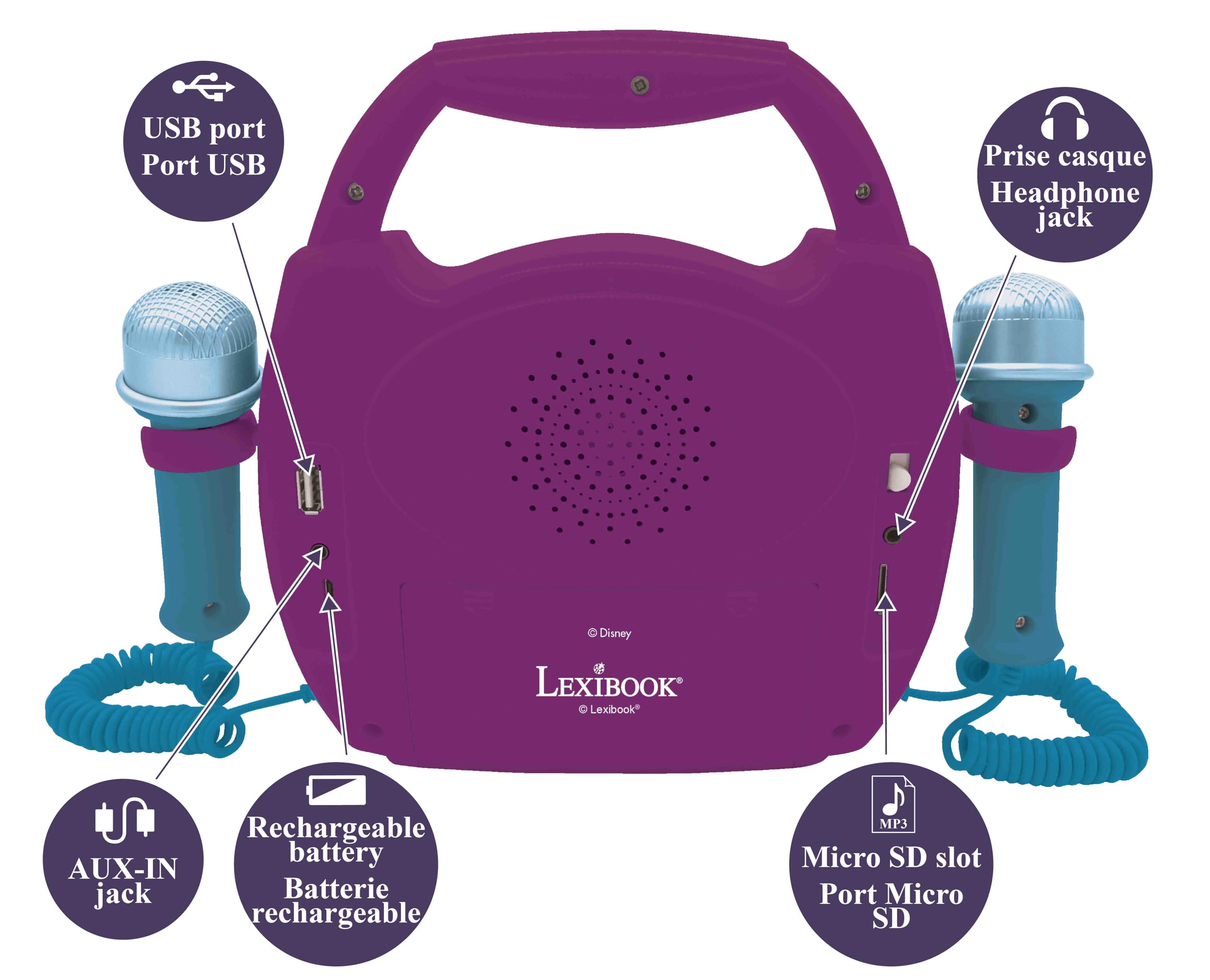 lexibook-frozen-reproductor-karaoke-modelo-mp320fzzlxb image 5