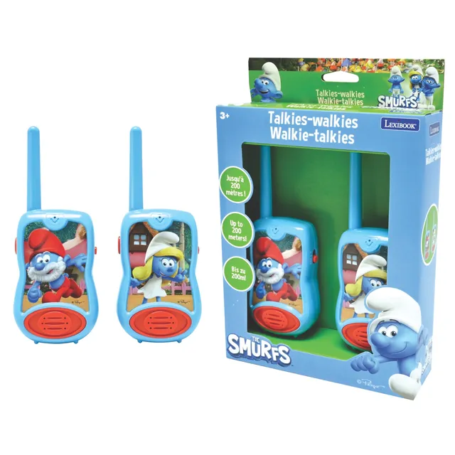 lexibook-los-pitufos-walkie-talkies-infantiles-tw12sf image 1